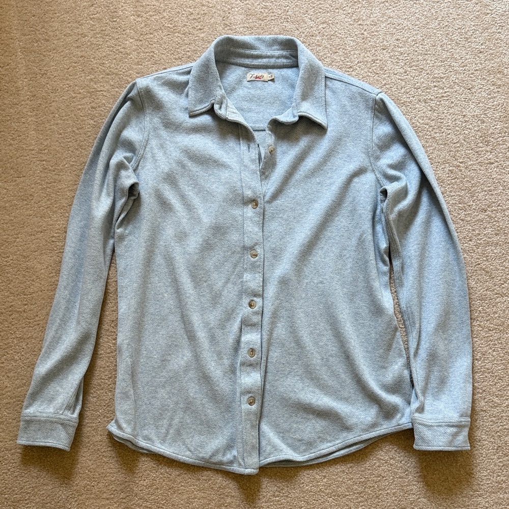 Faherty Light Blue Button Down Shirt